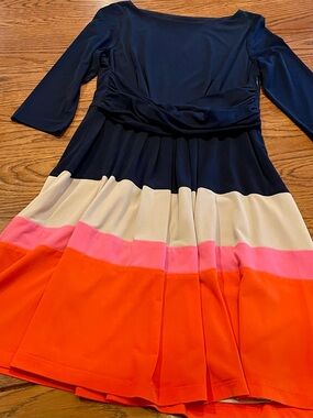Jessica Howard Navy Dress Top Label Detail